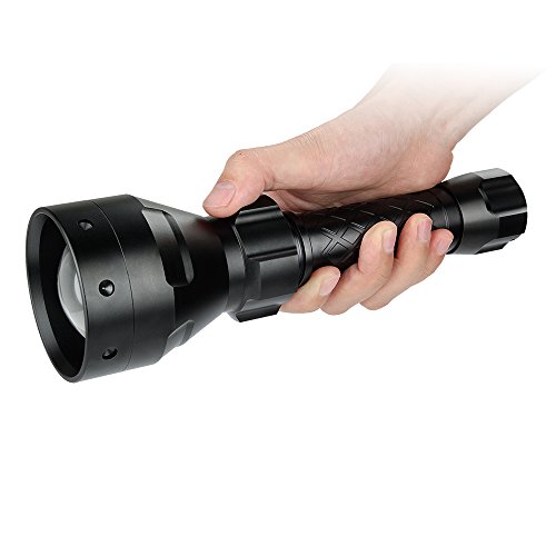 0190186000304 - UNIQUEFIRE UF-1405 T67 850NM IR LED NIGHT VISION ZOOMABLE FLASHLIGHT 67MM CONVEX LENS TORCH WITH WITH MEMORY FUNCTION FOR HUNTING