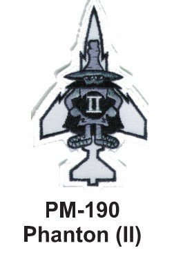 0190190225564 - 3'' EMBROIDERED MILLITARY PATCH PHANTON II