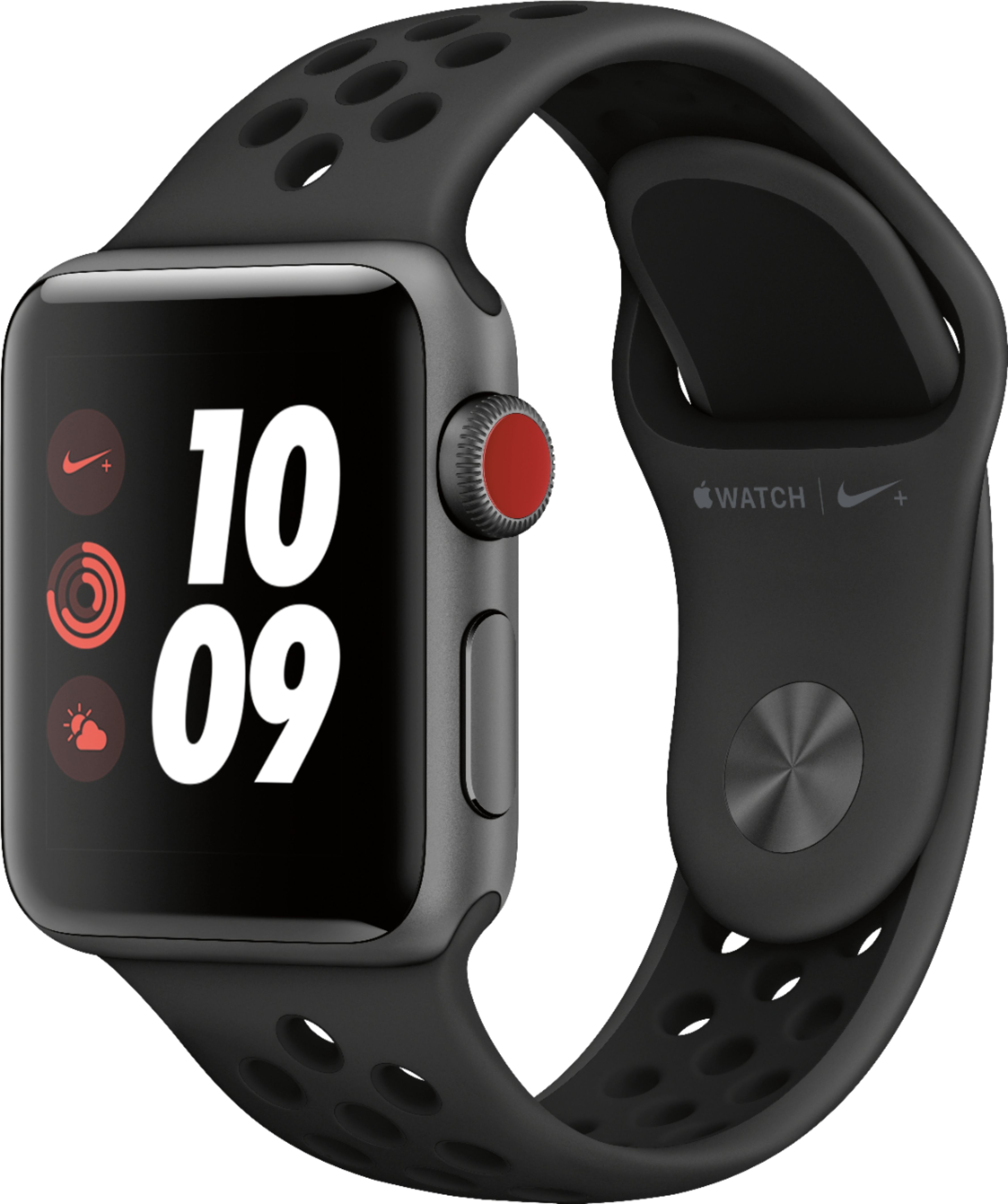 0190198803955 - APPLE WATCH NIKE+ SERIES 3 (GPS + CELLULAR) 38MM SPACE GRAY ALUMINUM CASE WITH ANTHRACITE/BLACK NIKE SPORT BAND - SPACE GRAY ALUMINUM