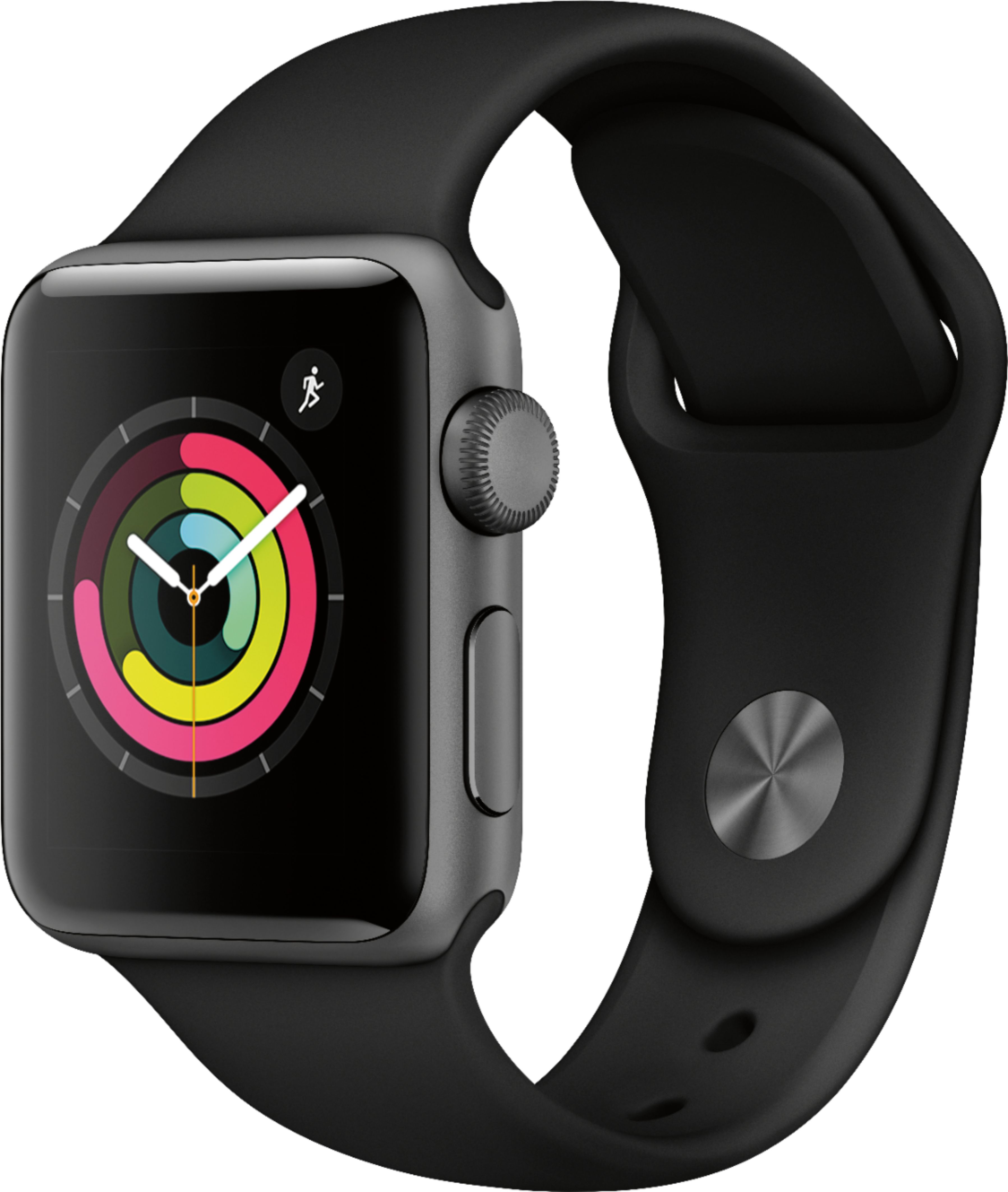 0190198806116 - APPLE WATCH SERIES 3 (GPS, 38MM) - SPACE GRAY ALUMINUM CASE WITH BLACK SPORT BAND