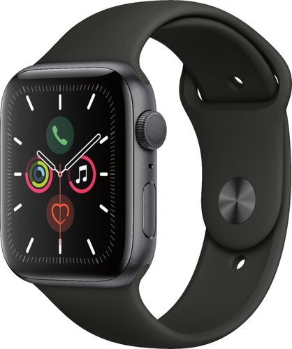 0190199264427 - APPLE WATCH SERIES 5 (GPS, 44MM) - SPACE GRAY ALUMINUM CASE WITH BLACK SPORT BAND