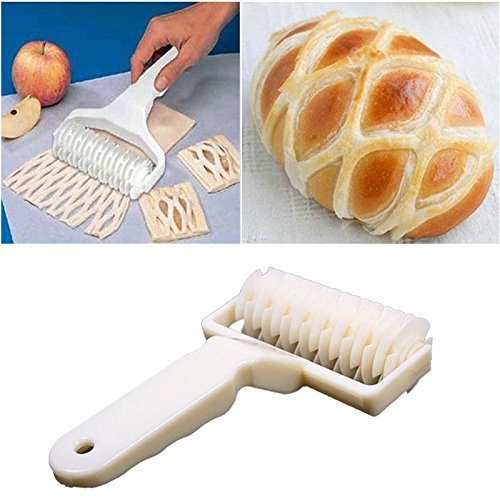 0190203891915 - GENERIC SMALL SIZE BAKING TOOL COOKIE PIE PIZZA BREAD PASTRY LATTICE ROLLER CUTTER PLASTIC