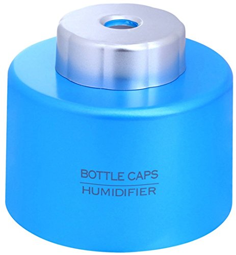 0190203892745 - GENERIC MINI PORTABLE BOTTLE CAP AIR HUMIDIFIER WITH USB CABLE FOR OFFICE HOME ROOM BEDROOM TRAVEL (BLUE)