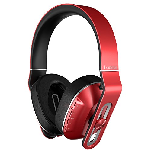 0190280100122 - 1MORE MK802 BLUETOOTH WIRELESS OVER-EAR HEADPHONES WITH APPLE IOS AND ANDROID COMPATIBLE MICROPHONE AND REMOTE (RED)