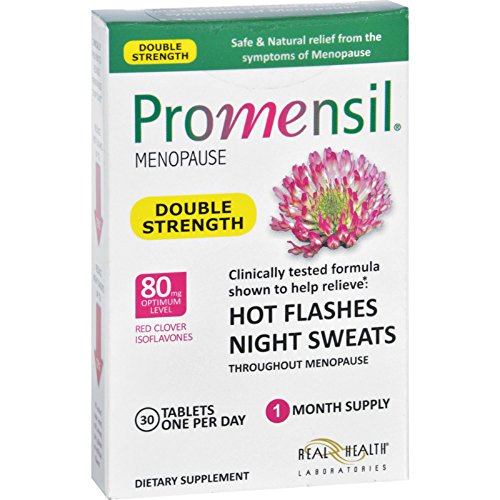 0190283547009 - PROMENSIL MENOPAUSE - DOUBLE STRENGTH - RELIEF HOT FLASHES NIGHT SWEATS - 30 TABLETS - GLUTEN FREE - VEGAN