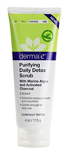 0190283554144 - DERMA E PURIFYING DAILY DETOX SCRUB WITH MARINE ALGAE AND ACTIVATED CHARCOAL 4 OZ