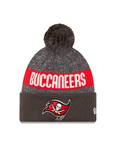 0190290412291 - NFL TAMPA BAY BUCCANEERS 2016 YOUTH REVERSE TEAM COLOR SPORT KNIT BEANIE, ONE SIZE, BLACK/GRAY