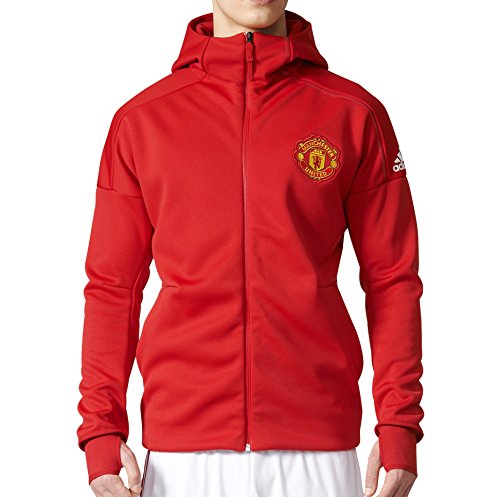 0190303091857 - ADIDAS MEN'S MANCHESTER UNITED ANTHEM Z.N.E. JACKET (LARGE) REAL RED/POWER RED