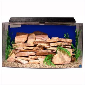 0019034124606 - SEACLEAR 46 GAL BOWFRONT ACRYLIC AQUARIUM COMBO SET, 36 BY 16.5 BY 20, CLEAR