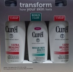 0019045214006 - CURE'L TRANSFORM HOW YOUR SKIN FEELS 3 PACK ULTRA HEALING INTENSIVE LOTION FOR EXTRA-DRY SKIN & ROUGH SKIN RESCUE SMOOTHING LOTION FOR DRY, FLAKY SKIN