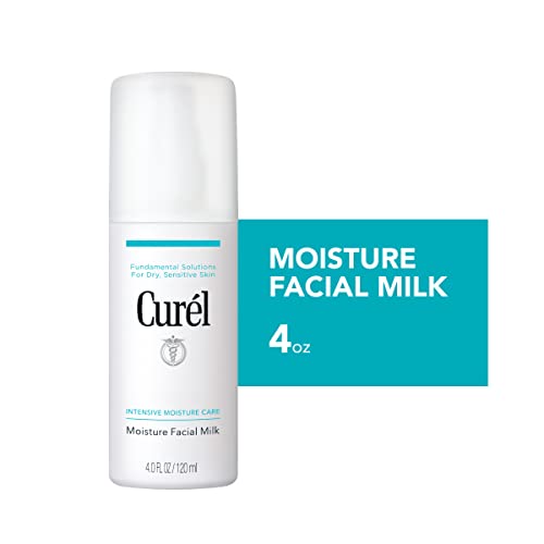 0019045259588 - CURÉL MOISTURE FACIAL MILK MOISTURIZER, CLEANSING MILK FOR FACE, DAILY FACE CREAM FOR DRY, SENSITIVE SKIN, PH BALANCED, UNSCENTED ADVANCED CERAMIDE CARE FACE CREAM WITHOUT DRYING ALCOHOLS, 4 OUNCES