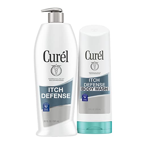 0019045282098 - CURÉL ITCH DEFENSE BODY LOTION AND BODY WASH SET, PAIR TOGETHER TO HELP DRY ITCHY SKIN, LOTION WITH ADVANCED CERAMIDES, WASH WITH HYDRATING JOJOBA AND OLIVE OIL, 20 FL OZ AND 10 OZ (SET OF 2)
