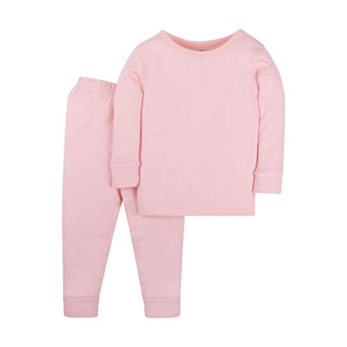 0190489906785 - LAMAZE BABY GIRLS SUPER COMBED NATURAL COTTON THERMAL LONG JOHNS, 2 PIECE, PINK, 18 MONTHS