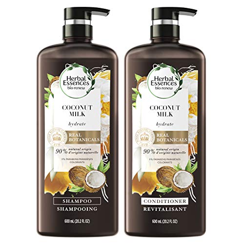 0190679002785 - HERBAL ESSENCES, SHAMPOO AND CONDITIONER KIT WITH NATURAL SOURCE INGREDIENTS, COLOR SAFE, BIO RENEW COCONUT MILK, 20.2 FL OZ, KIT