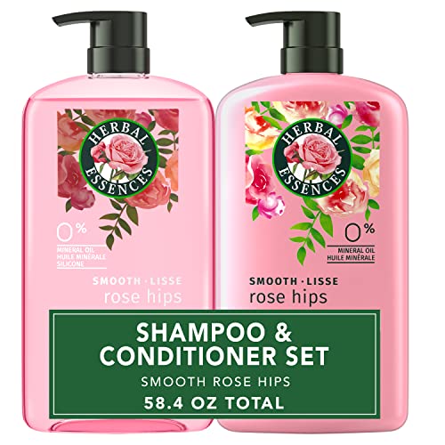 0190679006172 - HERBAL ESSENCES SHAMPOO AND CONDITIONER, VITAMIN E, ROSE HIPS AND JOJOBA EXTRACT, SMOOTH COLLECTION, BUNDLE