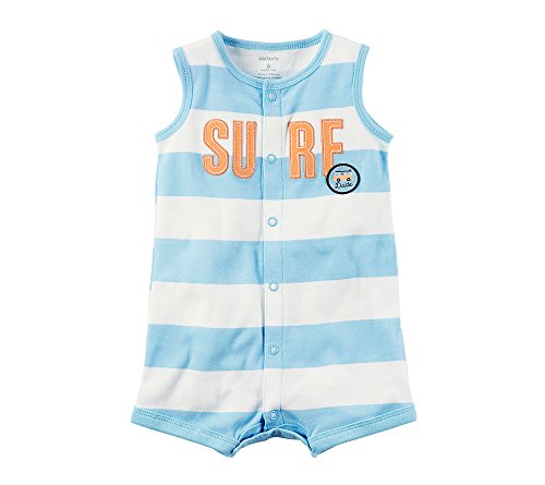 0190795047240 - CARTER'S BABY BOYS' STRIPED SURF CREEPER 3 MONTHS