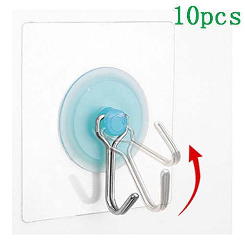 1909071827013 - METAL HOOKS FOR HANGING KEY HOLDER FOR WALL TOWEL HOOKS BATHROOM WALL CLOTHES HANGER UMBRELLA HATS ADHESIVE WALL HOOK METAL WALL HANGERS SUCKERS FOR GLASS SUCTION HOOKS 10PCS DECORATIVE KEY HOOKS