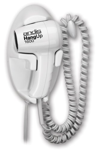 0001910011674 - ANDIS 30970 HANGUP 1600W HAIR DRYER WITH CORD HANGER, WHITE