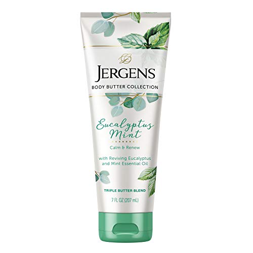 0019100260535 - JERGENS EUCALYPTUS MINT BODY BUTTER, 7 FLUID OUNCES, INFUSED WITH ESSENTIAL OILS, HELPS TO RELIEVE STRESS, FOR ALL SKIN TYPES
