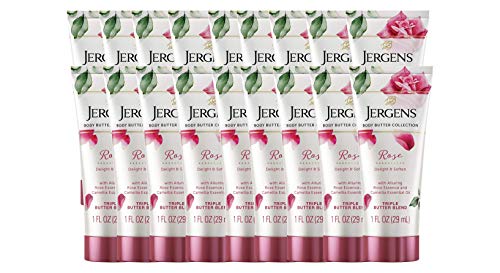 0019100274778 - JERGENS ROSE BODY BUTTER, 1 OUNCE LOTION, WITH CAMELLIA ESSENTIAL OIL, FOR INDULGENT MOISTURE, 20CT