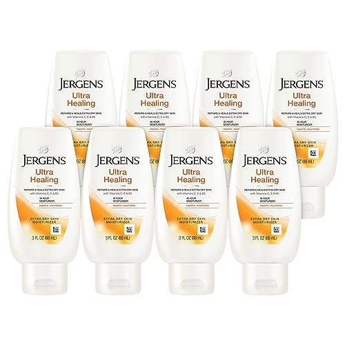 0019100292901 - JERGENS ULTRA HEALING DRY SKIN MOISTURIZER, BODY LOTION, EXTRA DRY SKIN, VITAMINS C, E, AND B5, 3 OZ (PACK OF 12)