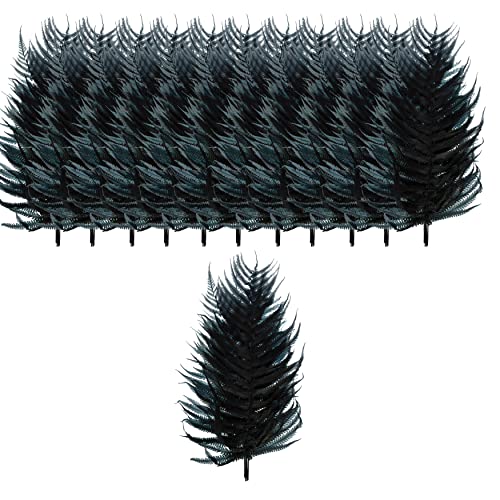 0191009425014 - CREATIVE CO-OP DRIED NATURAL FERN LEAF IN BAG, NAVY COLOR (CONTAINS 5 PIECES) DECOR, 16 L X 8 W X 1 H