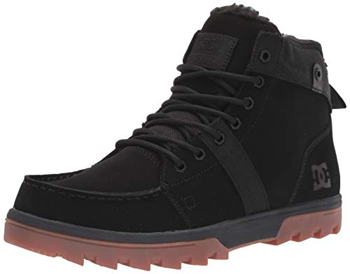 0191282886458 - DC MENS COLD WEATHER CASUAL SNOW BOOT, BLACK/GUM, 13 US