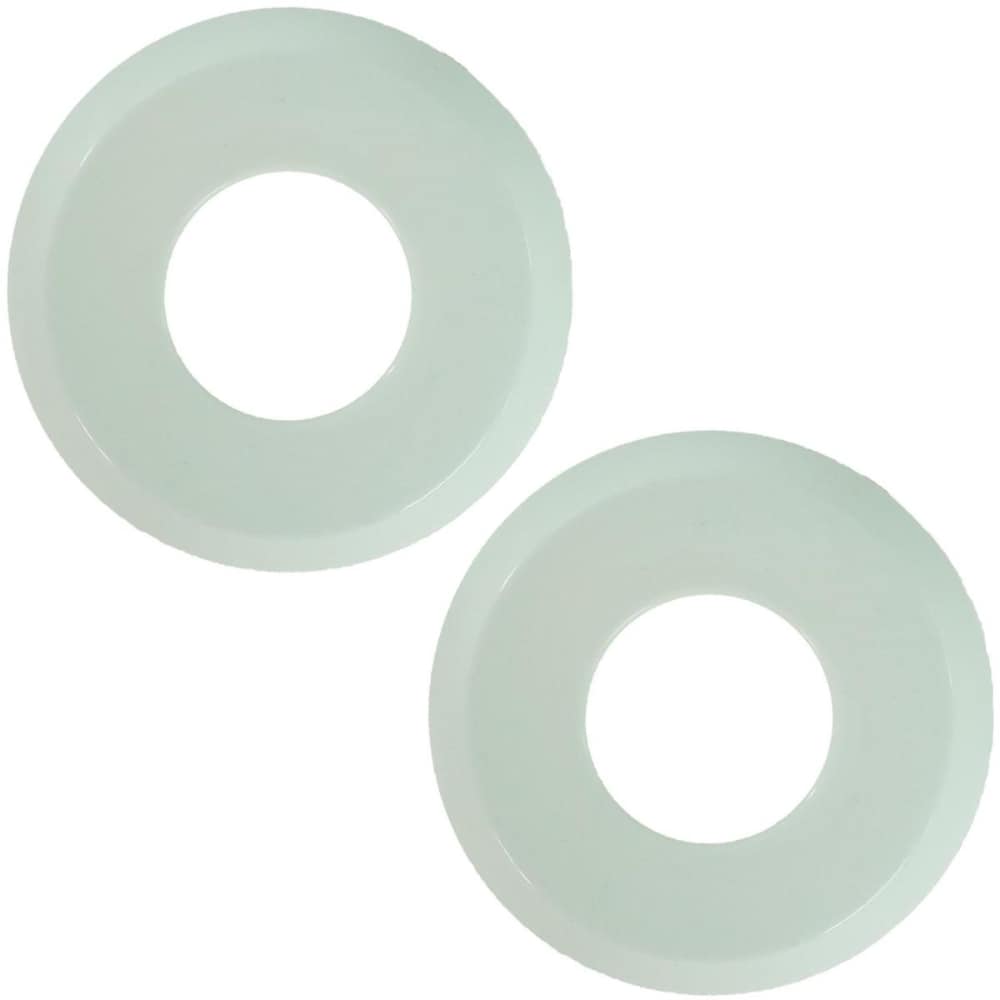 0019129600046 - POOL CENTRAL 32596123 WHITE ESCUTCHEON FOR D 48 MM POOL HANDRAILS, SET OF 2
