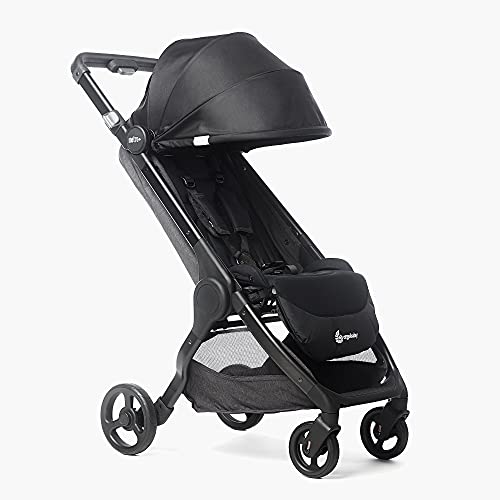 0191653004016 - ERGOBABY METRO+ COMPACT BABY STROLLER, LIGHTWEIGHT UMBRELLA STROLLER FOLDS DOWN FOR OVERHEAD AIRPLANE STORAGE (CARRIES UP TO 50 LBS), CAR SEAT COMPATIBLE, BLACK
