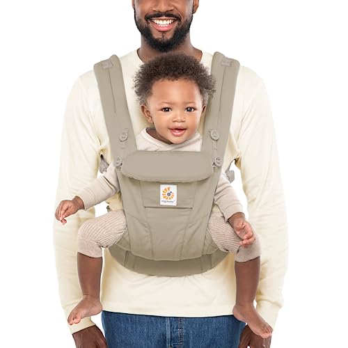 0191653008175 - ERGOBABY OMNI DREAM ALL CARRY POSITIONS SOFTTOUCH COTTON BABY CARRIER NEWBORN TO TODDLER WITH ENHANCED LUMBAR SUPPORT (7-45 LB), SOFT OLIVE