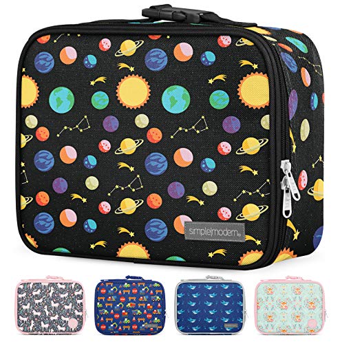 0191719136057 - SIMPLE MODERN KIDS LUNCH BAG-INSULATED REUSABLE MEAL CONTAINER BOX FOR BOYS, GIRLS, WOMEN, MEN, SMALL HADLEY, SOLAR SYSTEM