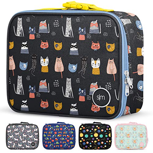 0191719152149 - SIMPLE MODERN KIDS LUNCH BAG - INSULATED REUSABLE MEAL CONTAINER BOX FOR GIRLS, BOYS, WOMEN, MEN, SMALL HADLEY, CRAZY CATS
