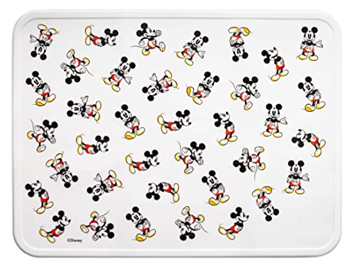 0191719169130 - SIMPLE MODERN DISNEY MICKEY MOUSE SILICONE PLACEMAT FOR BABY, TODDLERS, KIDS | NON-SLIP BPA-FREE PLASTIC PORTABLE FOOD MAT | MICKEY MOUSE RETRO