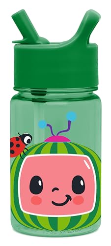 0191719251538 - SIMPLE MODERN COCOMELON KIDS WATER BOTTLE PLASTIC BPA-FREE TRITAN CUP WITH LEAK PROOF STRAW LID | REUSABLE AND DURABLE FOR TODDLERS, BOYS | SUMMIT COLLECTION | 12OZ, COCOMELON WATERMELON