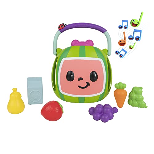 0191726413783 - COCOMELON MUSICAL VEGETABLE BASKET - ACTIVATE SOUNDS FROM THE SHOW LIKE “YES YES VEGETABLES” - TOYS FOR KIDS AND PRESCHOOLERS