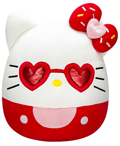 0191726435815 - SQUISHMALLOWS HELLO KITTY WITH RED GLASSES 14-INCH PLUSH - SANRIO ULTRASOFT STUFFED ANIMAL LARGE PLUSH TOY, OFFICIAL KELLYTOY PLUSH, 14 INCHES