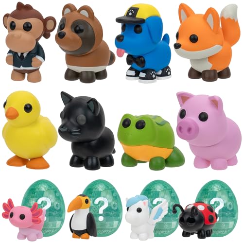 0191726747604 - ADOPT ME! 10 PACK MYSTERY PETS - SERIES 2-10 PETS - TOP ONLINE GAME - EXCLUSIVE VIRTUAL ITEM CODE INCLUDED -FUN COLLECTIBLE TOYS FOR KIDS FEATURING YOUR FAVORITE PETS, AGES 6+