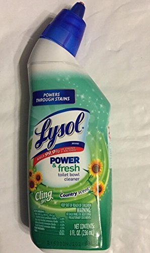 0019200933414 - LYSOL POWER & FRESH CLING GEL COUNTRY SCENT TOILET BOWL CLEANER 8OZ (3 PACK)