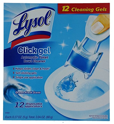0019200937115 - 12 PACK LYSOL CLICK GEL AUTOMATIC TOILET BOWL CLEANER CLEANING GELS NEW