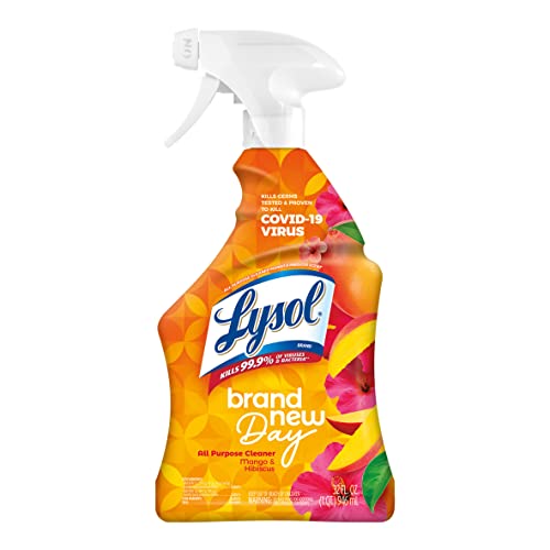 0019200987691 - LYSOL ALL-PURPOSE CLEANER, SANITIZING AND DISINFECTING SPRAY, TO CLEAN AND DEODORIZE, MANGO & HIBISCUS SCENT, 32OZ