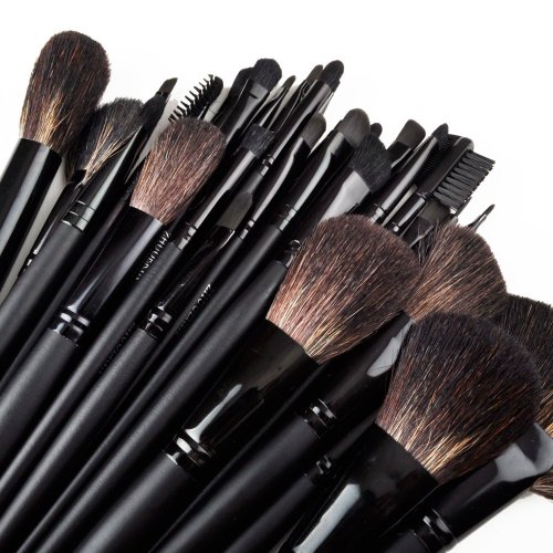 0192316531412 - GENERIC 32 PCS PROFESSIONAL COSMETIC MAKEUP BRUSH SET KIT WITH SYNTHETIC LEATHER CASE,BLACK