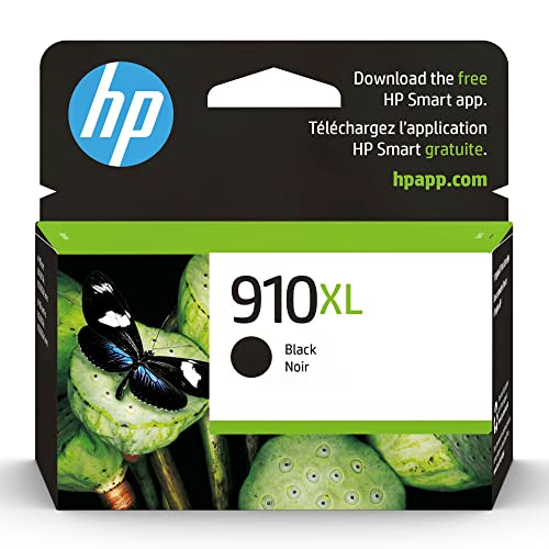 0192545378161 - HP 910XL BLACK HIGH-YIELD INK CARTRIDGE | WORKS WITH HP OFFICEJET 8010, 8020 SERIES, HP OFFICEJET PRO 8020, 8030 SERIES | ELIGIBLE FOR INSTANT INK | 3YL65AN