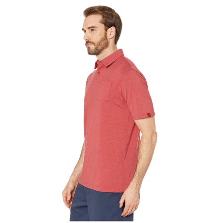 0192810641280 - UNDER ARMOUR GOLF NEW CHARGED COTTON SCRAMBLE POLO STADIUM RED/STADIUM RED