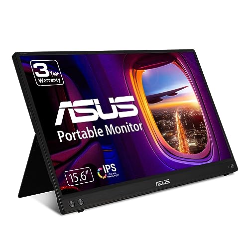 0192876978498 - ASUS ZENSCREEN 15.6” 1080P PORTABLE MONITOR (MB16ACV) - FULL HD, IPS, EYE CARE, FLICKER FREE, BLUE LIGHT FILTER, KICKSTAND, USB-C POWER DELIVERY, FOR LAPTOP, PC, PHONE, CONSOLE