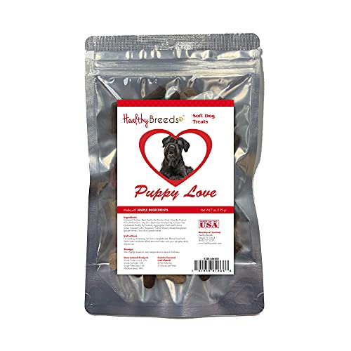 0192959818666 - HEALTHY BREEDS BLACK RUSSIAN TERRIER PUPPY LOVE SOFT CHEWY TREATS 7 OZ