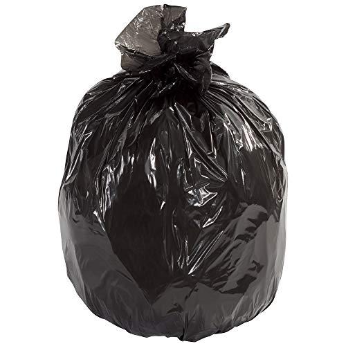 0193116796636 - POLY BAG GUY SECOND CHANCE TRASH LINERS, 15 GALLON, 1.0 MIL, FLAT PACK, 24” X 32”, BLACK, 250/CASE