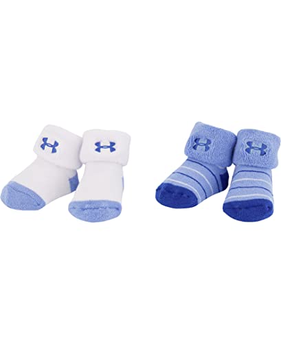 0193159169725 - UNDER ARMOUR BABY BOYS KNIT BOOTIE SOCK, TRUE SKY, 0-6 MONTHS