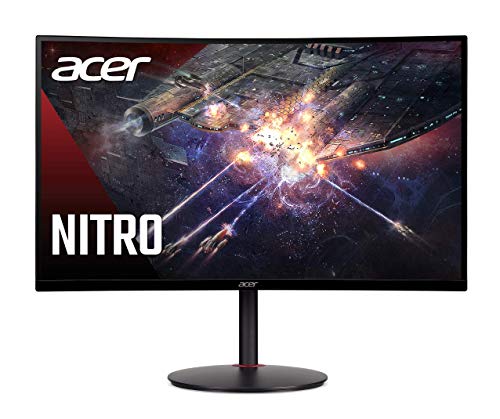 0193199862006 - ACER NITRO XZ270 XBMIIPX 27 1500R CURVED FULL HD (1920 X 1080) VA ZERO-FRAME GAMING MONITOR WITH ADAPTIVE SYNC, 240HZ REFRESH RATE AND 1MS VRB (DISPLAY PORT & 2 X HDMI 2.0 PORTS)