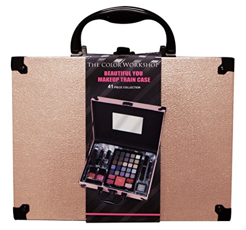 0019333251737 - THE COLOR WORKSHOP BEAUTIFUL YOU MAKEUP TRAIN CASE COLLECTION, PINK, 41 PC