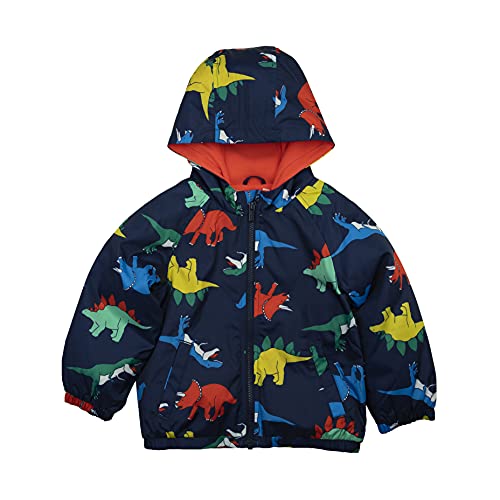 0193371882549 - CARTERS BABY BOYS FLEECE LINED MIDWEIGHT JACKET, NAVY COLORFUL DINO, 12MO